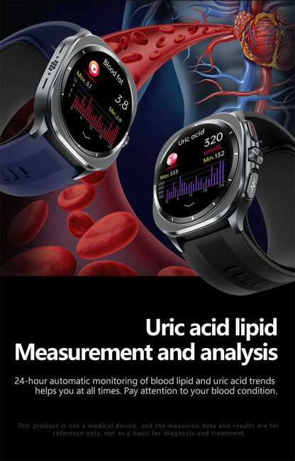 2026 New Health Track Smartwatch Air Pump Airbag True Blood Pressure Health Measure Smart Watch for Men and Women Blood Oxygen BT Call