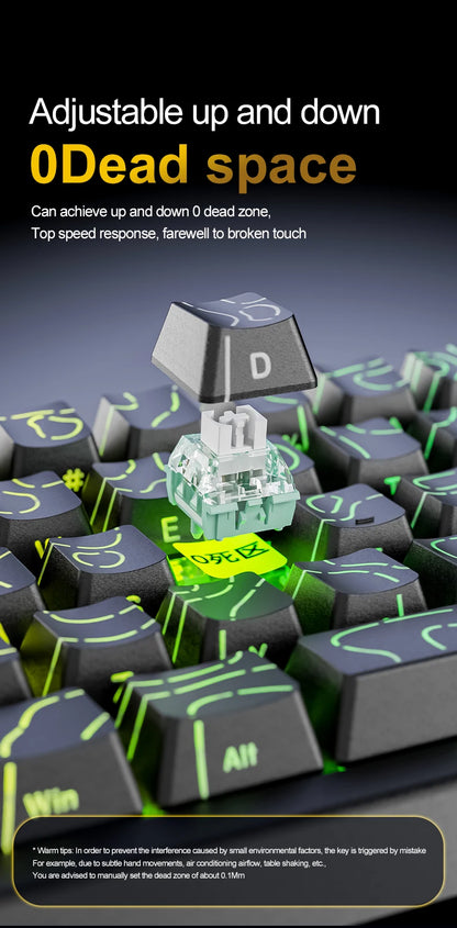 Magnetic Switch Keyboard ATTACK SHARK X68HE X68PRO HE and FREEWOLF F68 Wired F68Pro Wireless for Pro Gaming 0.01mm Rapid Trigg