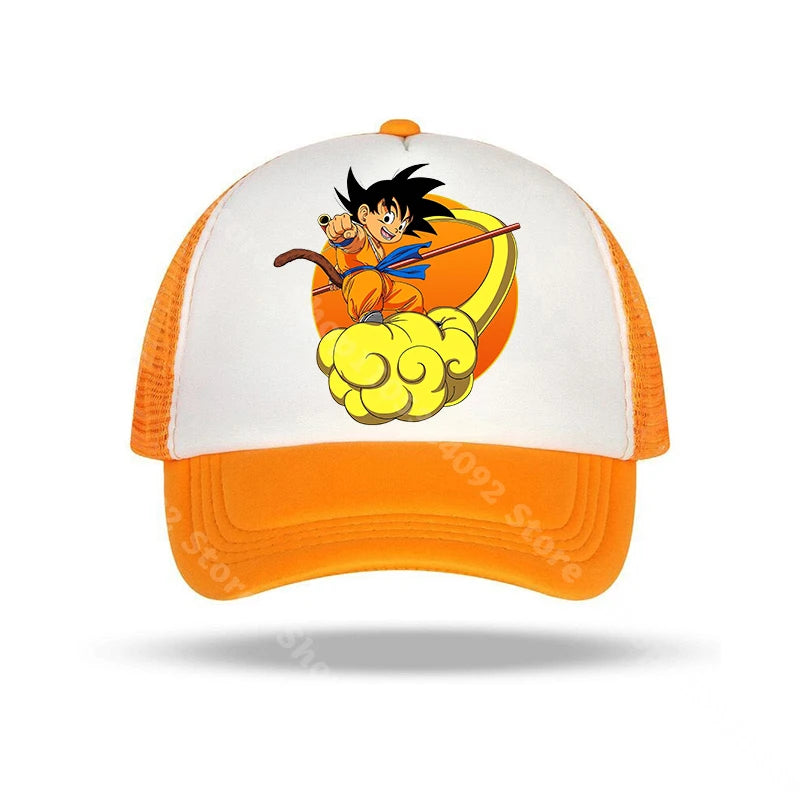 Dragon Ball Baseball Caps Anime Character Printed Sun Hat Kids Adults Summer Breathable Casual Hats Adjustable Peaked Cap Gifts