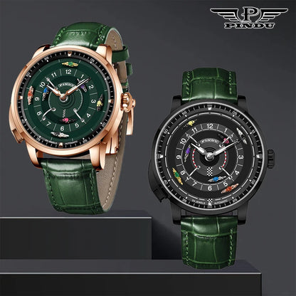 Pindu Horse Gambling Series Men's Full Automatic Mechanical Watch European Racing Roulette Entertainment Design Party Watch