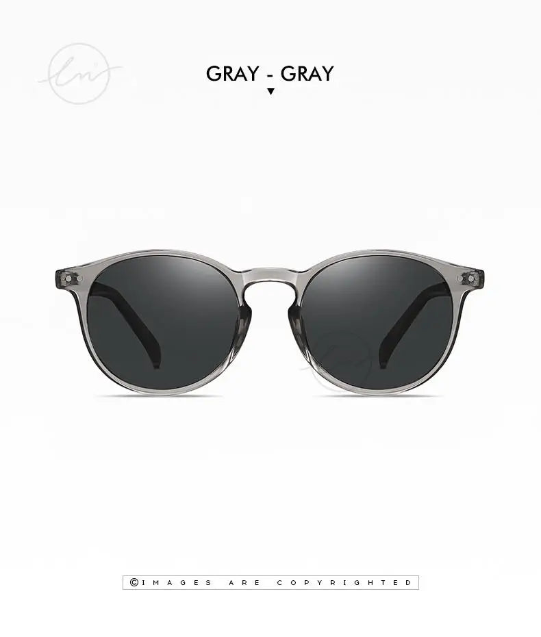 Ochelari de soare LM Retro rotunzi pentru femei și bărbați, ultralegeri, din TR90, polarizați, unisex, pentru șofat, ochelari de soare vintage, UV400, Gafas De Sol