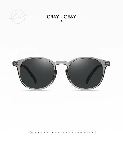 Ochelari de soare LM Retro rotunzi pentru femei și bărbați, ultralegeri, din TR90, polarizați, unisex, pentru șofat, ochelari de soare vintage, UV400, Gafas De Sol
