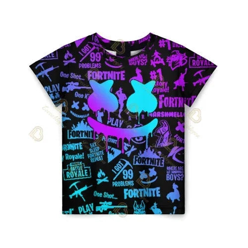 Camiseta 3D Red Jade Fortnite Anime Battle Royale para hombre, mujer y niños - Camiseta Pelly, regalo de cumpleaños para niñas y niños