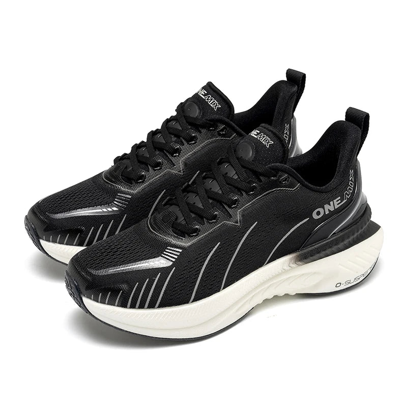 Zapatillas de running ONEMIX con nueva amortiguación para hombre, aptas para corredores de peso elevado, deportivas con cordones para mujer, antideslizantes, de exterior, zapatillas atléticas masculinas