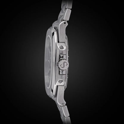 Orologio da uomo Sugess automatico meccanico, movimento Miyota 9015, quadrante MOP, luminoso, impermeabile 5bar, bracciale di lusso S466