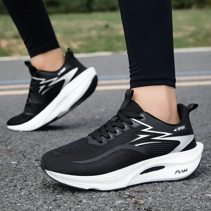 NEW Running Shoes Carbon Board Marathon Men Sports Breathable Lightweight Women's Comfortable Athletic Nonskid Sneakers Casual