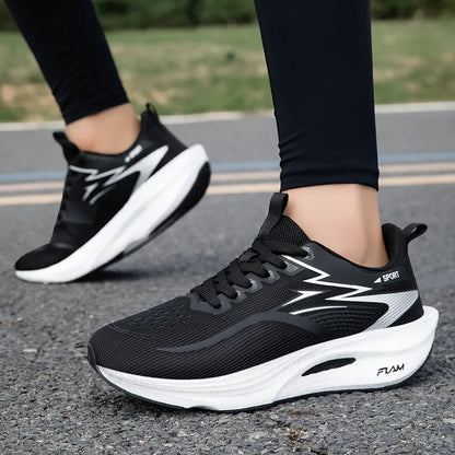 NEW Running Shoes Carbon Board Marathon Men Sports Breathable Lightweight Women's Comfortable Athletic Nonskid Sneakers Casual