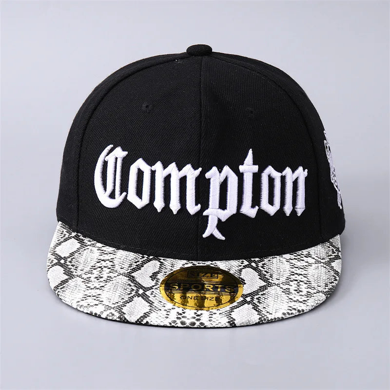 Cross-border Hot Selling in Europe and AmericaComptonBaseball Cap Korean Style Personality Hip-Hop Flat Brim Camouflage Hat