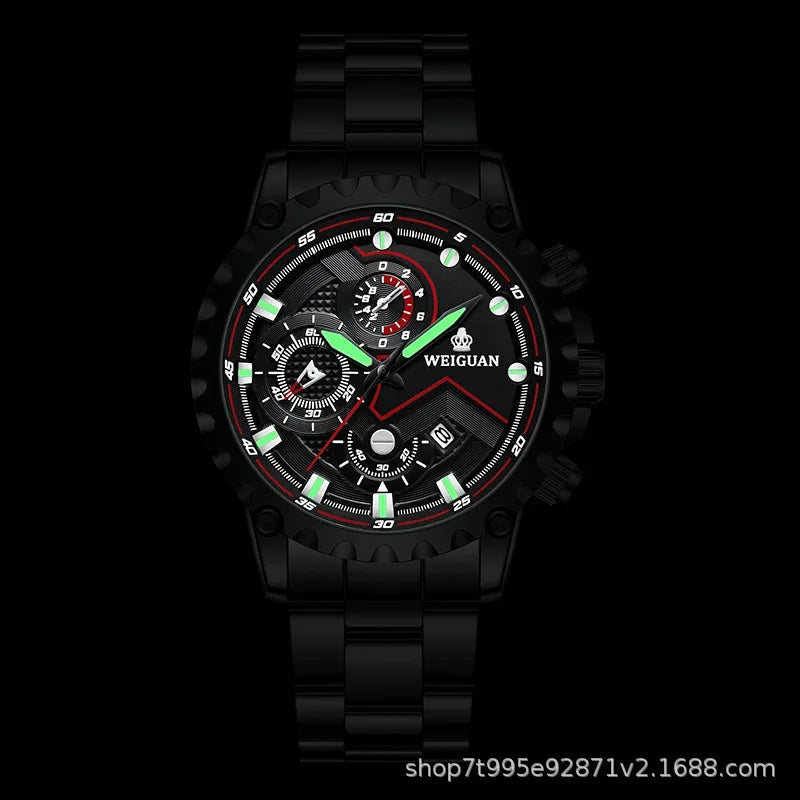 Black Samurai Watch Men's Waterproof Luminous Watch Personalized Fashion Business Luxury Wearable Watch