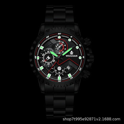 Black Samurai Watch Men's Waterproof Luminous Watch Personalized Fashion Business Luxury Wearable Watch