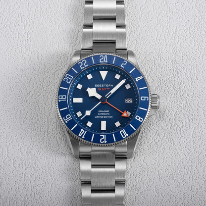 SEESTERN Titanium Diver Men of Watch GMT Automatic Mechanical Wristwatch NH34 Movement Sapphire Crystal 200M Waterproof Lume New