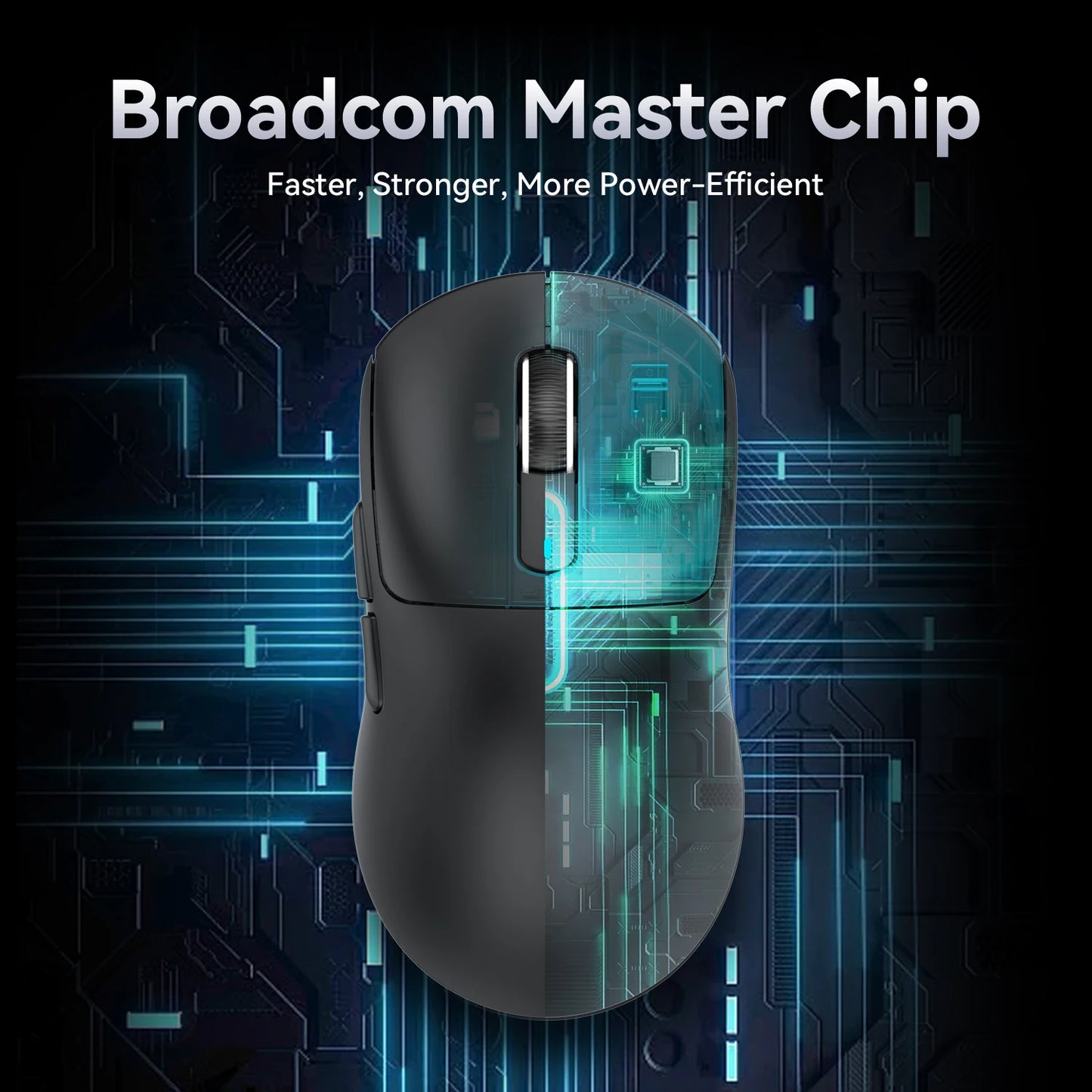 Mouse Gaming Wireless X3 ATTACK SHARK colore rosso, polling rate 4K, connessione Bluetooth tri-mode, PAW3395, mouse gaming Bluetooth con macro