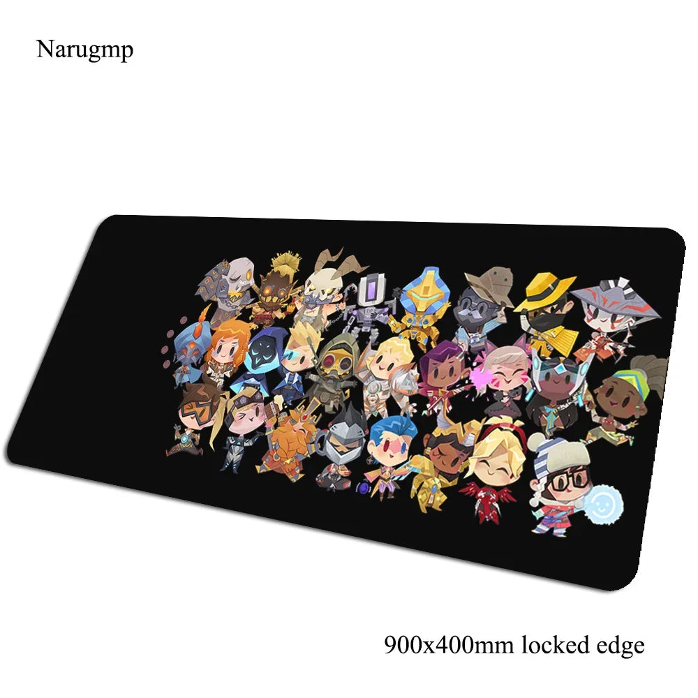 Podkładka pod mysz Overwatch, mata na biurko 900x400x3mm, duża gamingowa podkładka pod mysz i klawiaturę, prezent dla gracza PC na urodziny