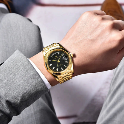 PAGANI DESIGN 2025 New Date Week 40MM Men's Watches Brand Luxury Gold Automatic Watch Men Waterproof Mechanical Wrist watch Men