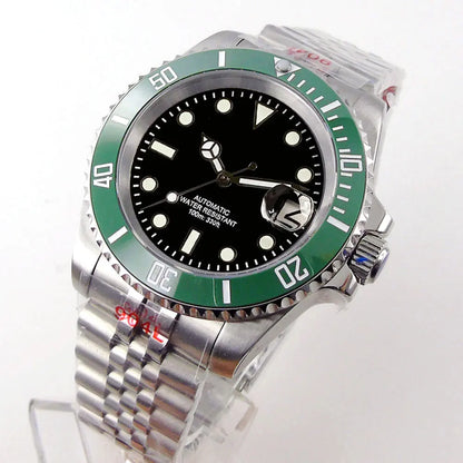 200m Waterproof Miyota8215 Automatic Men's Watch Diver Watches 40mm Mechanical Movement Luminous Jubilee Strap Glide Lock Buckle