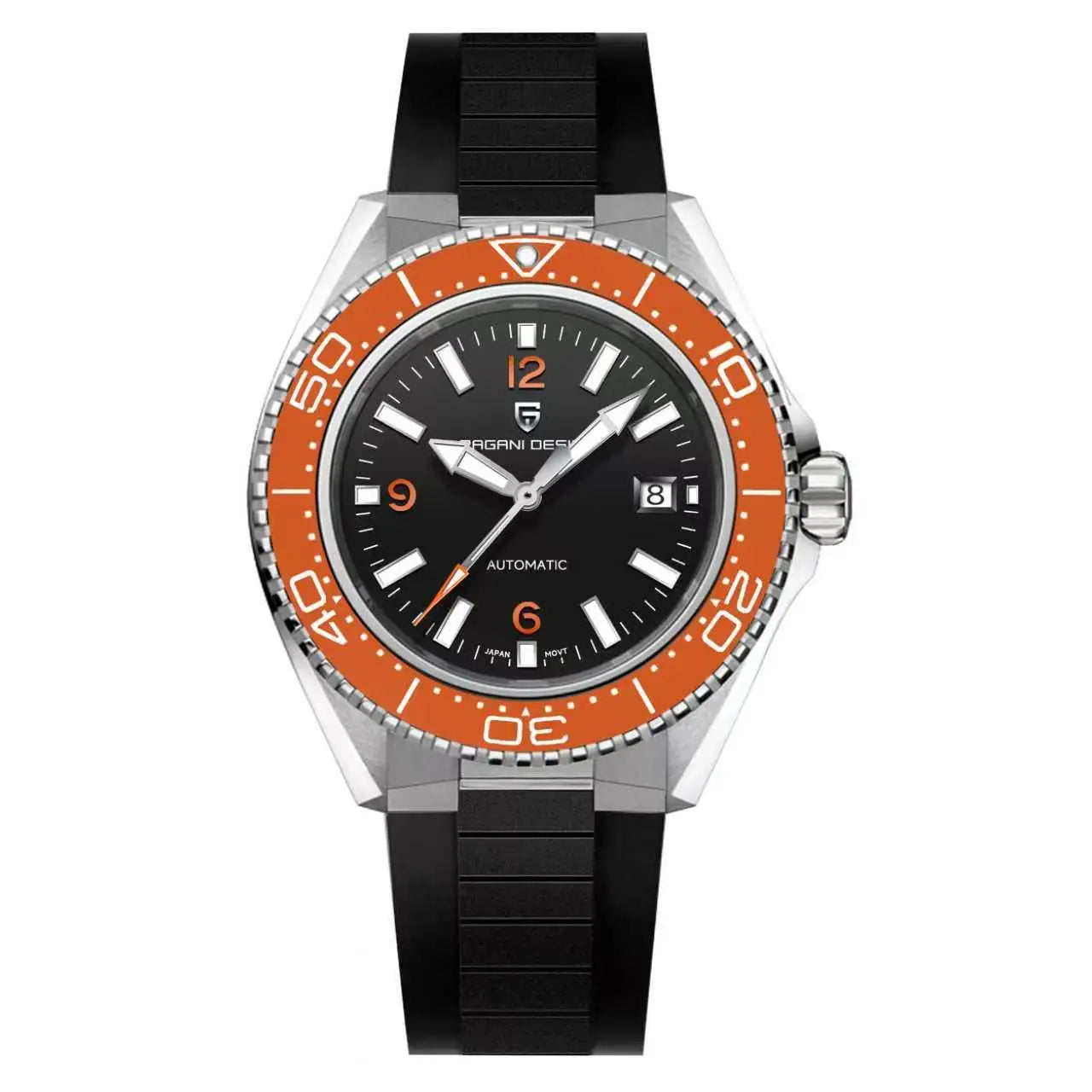 Pagani Design New Top Men's Mechanical Watch Luxury Sapphire Stainless Steel 100m Waterproof Ceramic Bezel Automatic Watch