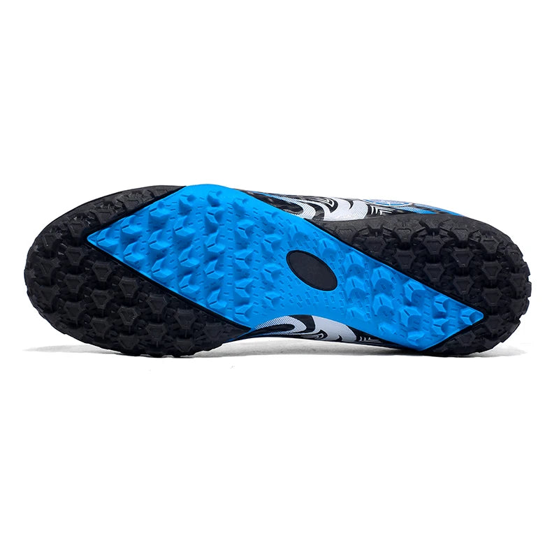 Men Soccer Cleats Comfortable Breathable Boys Football Shoes Lightweight Anti-Slip Training Boots for Grass Turf Outdoor Sports