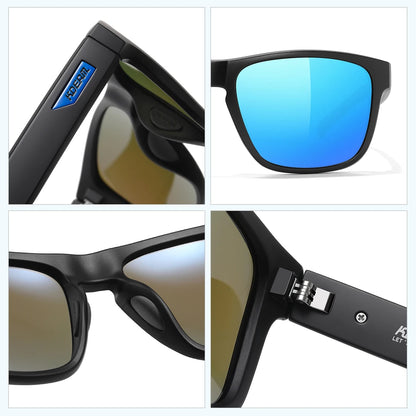 Ochelari de soare polarizați pentru bărbați KDEAM, mărime XXL, ochelari de protecție pentru sporturi în aer liber, lățime totală 155 mm, ochelari de soare extra mari