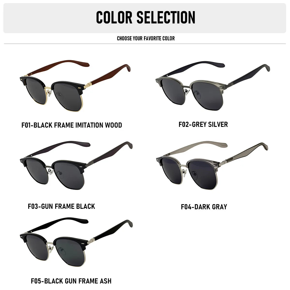 Ochelari de soare polarizați pentru bărbați, lentile semi-fără ramă, ochelari de soare vintage retro pentru femei, ochelari de soare la modă pentru vacanță, Gafas De Sol Hombre