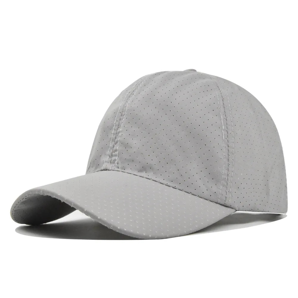 Dry Quickly Sun Cap Woman Outdoors Casual Sport Hat Men Big Size Baseball Cap 55-60cm Adjustable Sun Visor Cap Peaked Cap