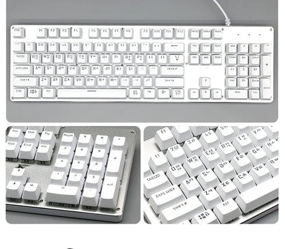 104 Keys Korean French Russian Spanish German Backlit Keycaps For Mx Switch Mechanical Keyboard OEM Profile ABS Key Caps DIY