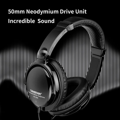 Takstar HD2000 Wired Over Ear Headphones Studio Monitor & Mixing DJ Stereo Headsets for Computer Recording Phone Piano Guitar PC