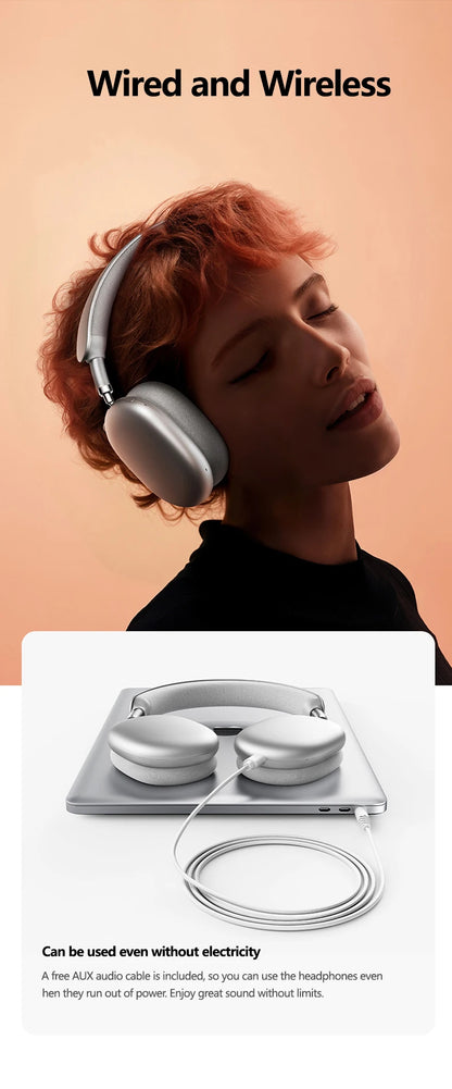 Picun F8MAX ANC kabelloser Kopfhörer, 59dB hybrides aktives Noise Cancelling, Spatial-Audio-Ohrhörer, Bluetooth 6.0, Over-Ear-Headset, 180H