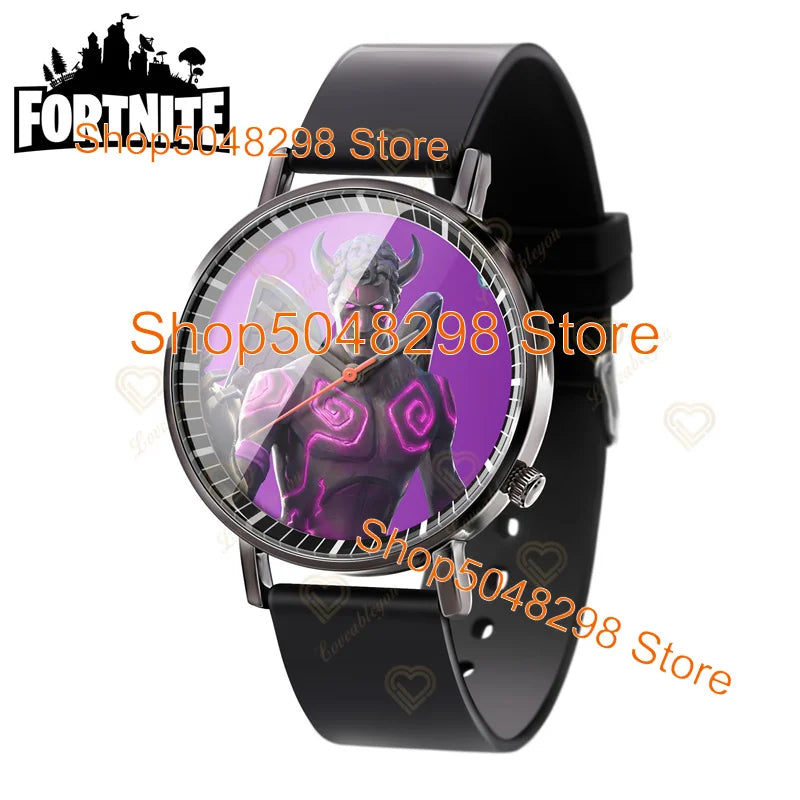 Relógio de Pulso Fortnite para Homem e Mulher, Relógio com Estampado Battle Game, Novidade 2025, Relógio de Quartzo Feminino, Presentes de Aniversário para Crianças
