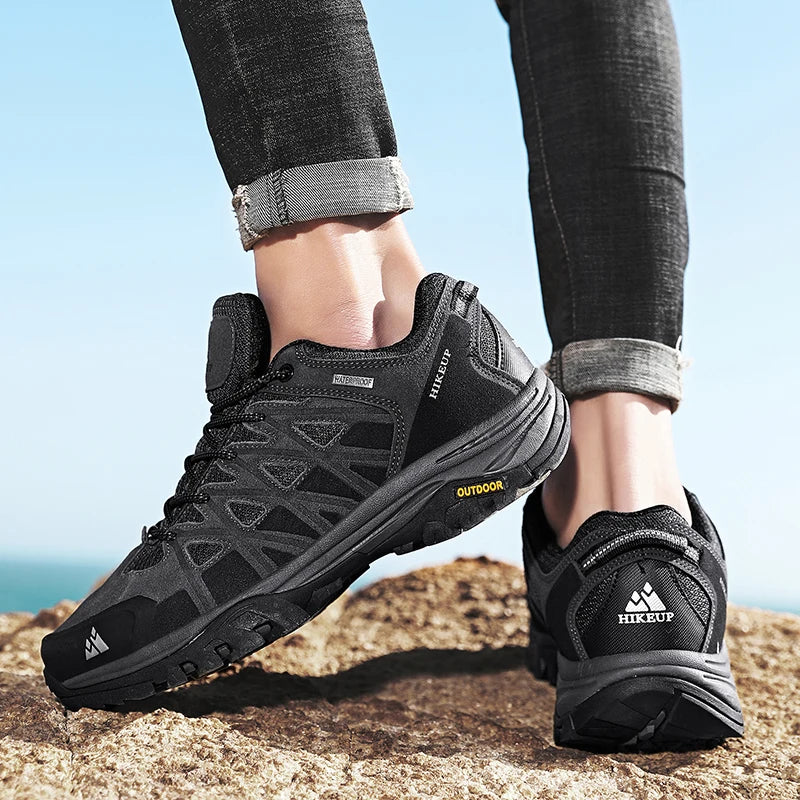 HIKEUP modne outdoor cipele za planinarenje, muške sportske ležerne čizme za planinsko pješačenje i kampiranje, neklizajuće tenisice za muškarce otporne na habanje