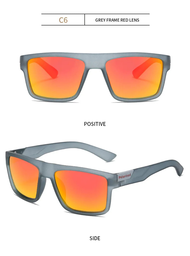 2022 Luxury Polarized Sunglasses Men Women Fashion Square Male Sun Glasses Vintage Driving Fishing Eyeglasses Sport Shades UV400