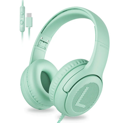 1/2/3 pièces AWATRUE AT2 Casque filaire pour enfants avec micro, casque supra-auriculaire pliable pour PC, ordinateur portable