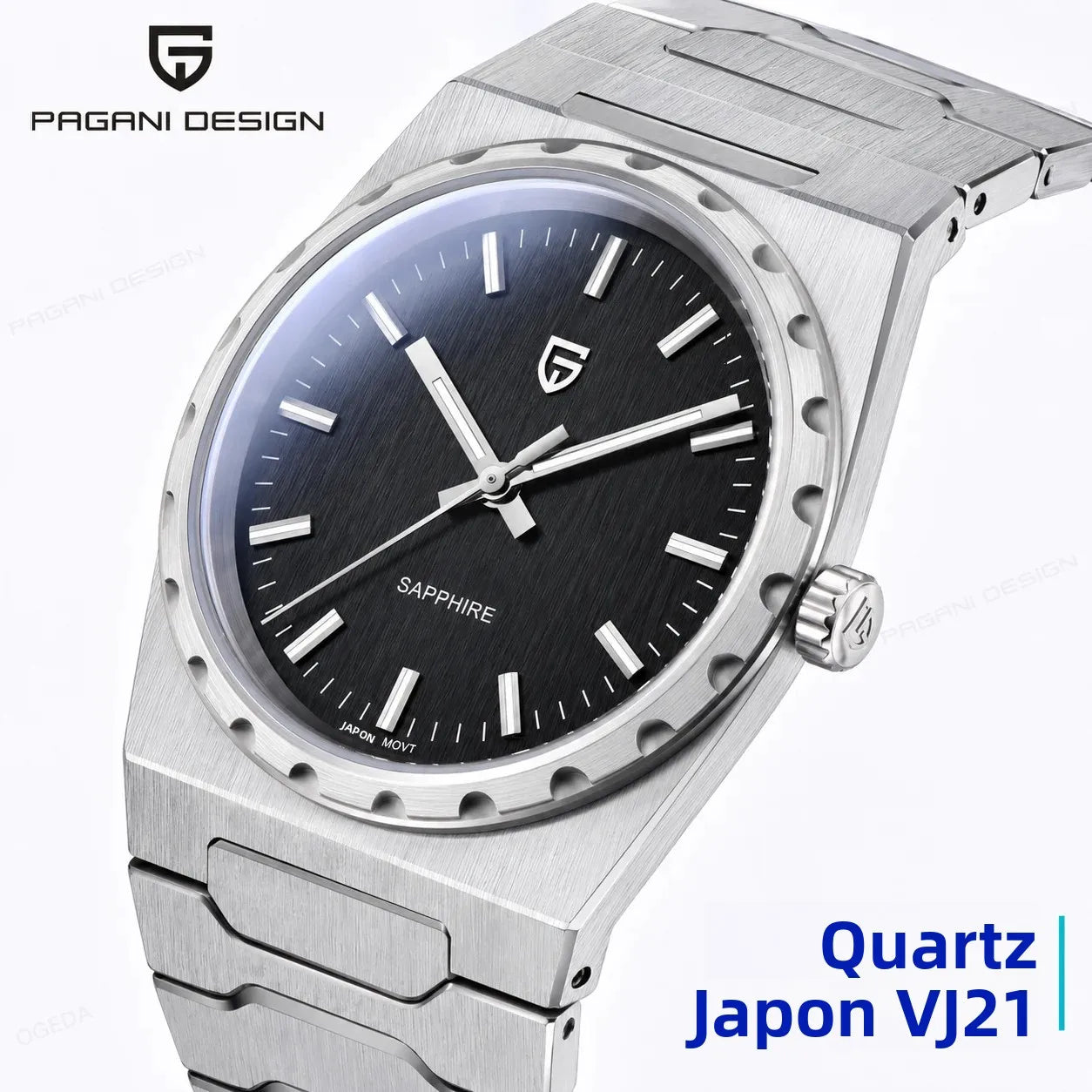 PAGANI DESIGN 2026 new ultra-thin 7mm quartz men's watch stainless steel sapphire 10Bar waterproof C3 upgrade V2 reloj hombre