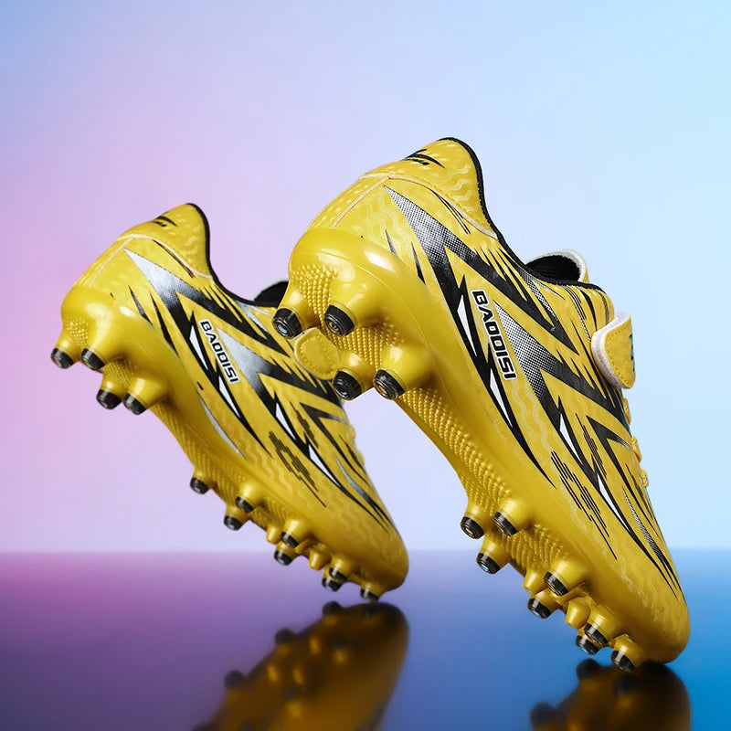 Nouvelles chaussures de football pour enfants, crampons antidérapants pour terrain de football, chaussures de football pour enfants, bottes de football d'intérieur, baskets professionnelles rapides, pointures 28-39.