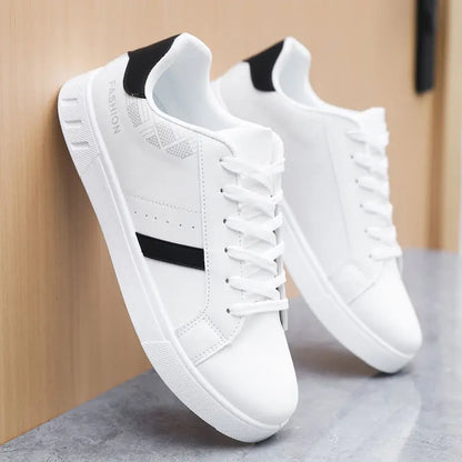 Men's Casual Skateboarding Shoes White Shoes Outdoors Leisure Sneakers Breathable Walking Shoes Flat Shoes Chaussure Homme 39-48