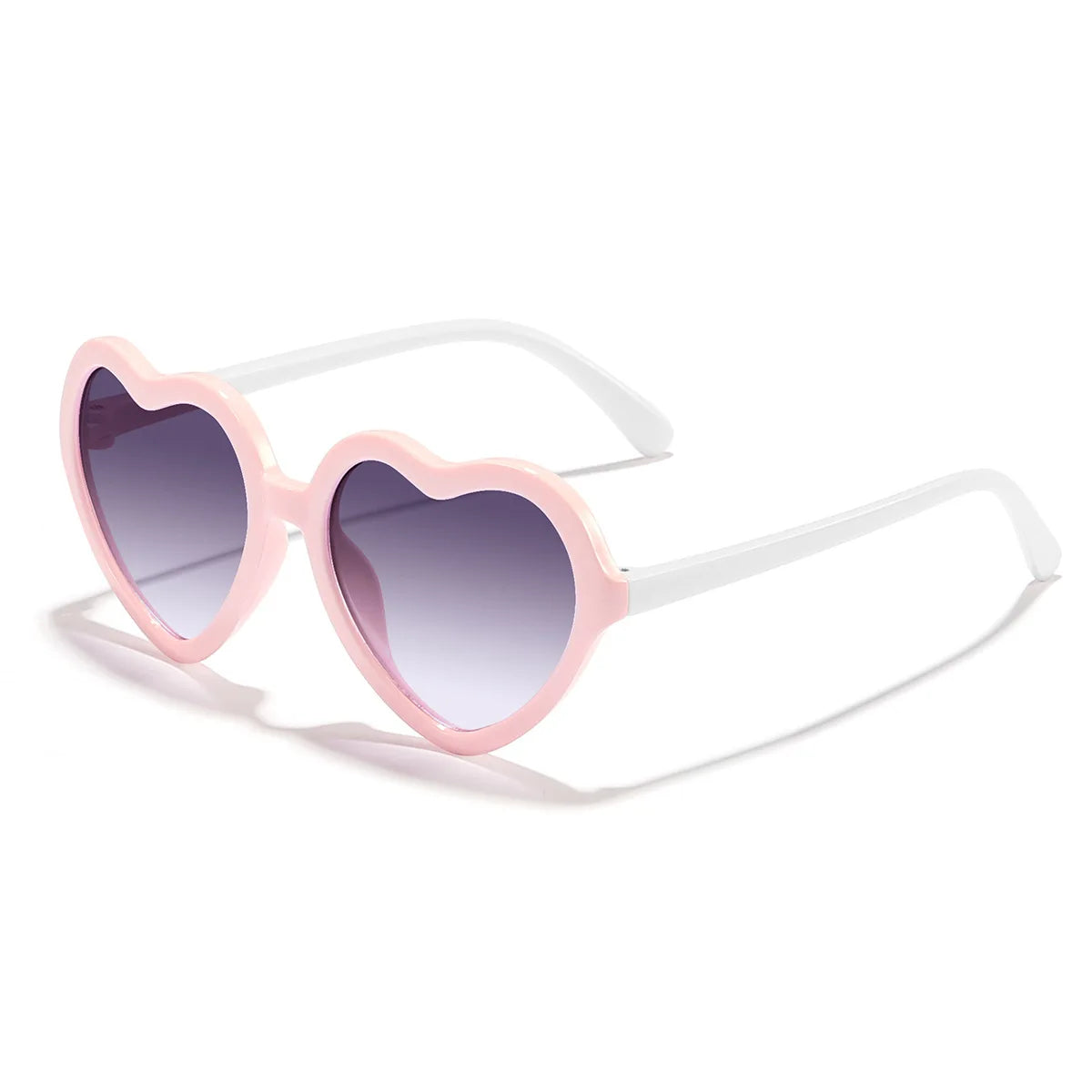 Ochelari de soare eleganți pentru copii, roz trandafiriu, cu inimioare, protecție UV400, ramă reglabilă, pentru băieți, fete, bebeluși și copii mici de 0-12 ani