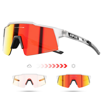 Ochelari de soare fotocromatici Kapvoe pentru ciclism, ochelari pentru bărbați, ochelari de modă, pentru bicicletă de munte, pentru ciclism în aer liber, pe șosea, ochelari de protecție, ochelari sportivi, MTB, bicicletă