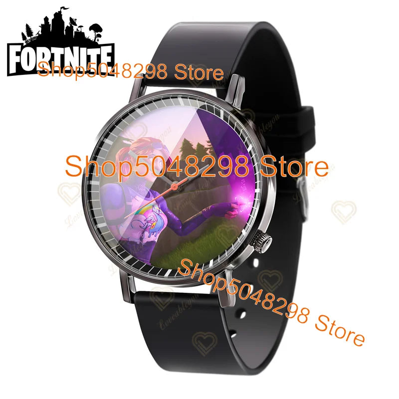 Relógio de Pulso Fortnite para Homem e Mulher, Relógio com Estampado Battle Game, Novidade 2025, Relógio de Quartzo Feminino, Presentes de Aniversário para Crianças