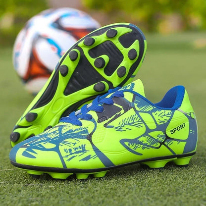 New Men Kids Soccer Shoes Cleats Ultralight Football Boots Boys Non-Slip Grass Adult Professional Training Shoes Drop Shipping