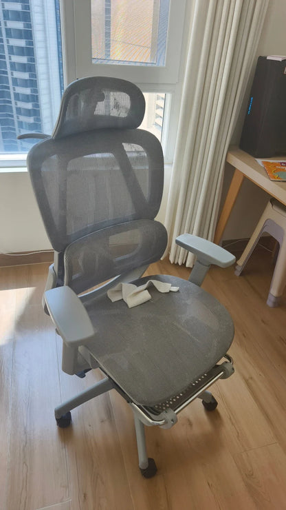 Office Chair Gaming Desk Ergonomic Computer Adjustable Armrests 3D Headrest Chair Lift Chair Back Can Tilt Back with Foot Pedals