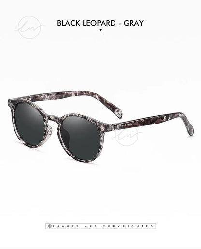 Ochelari de soare LM Retro rotunzi pentru femei și bărbați, ultralegeri, din TR90, polarizați, unisex, pentru șofat, ochelari de soare vintage, UV400, Gafas De Sol