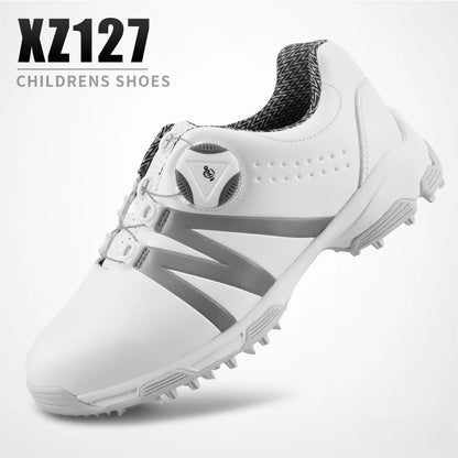 PGM Boys Girls Golf Shoes Light Weight Soft and Breathable Waterproof Anti-slip Universal Outdoor Sports Shoes XZ127