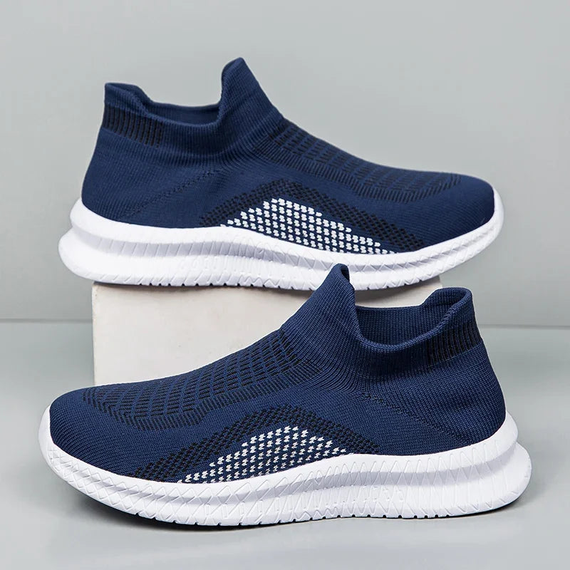 Lightweight Men's Walking Shoes Outdoor Soft Male Casual Shoes Flexible Breathable Men Loafers Slip-On Footwear Sneakers 39-48
