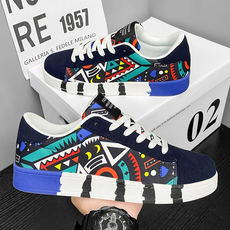 YRZL skateschoenen voor heren, canvas sneakers, casual ademende wandelschoenen, lichtgewicht platte herenschoenen, streetwear trend sportschoenen
