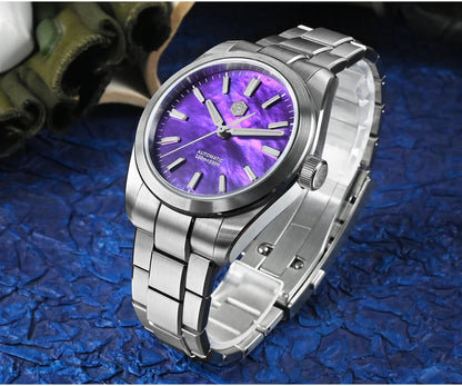San Martin 39mm MOP Dial Sport Gada Watch Luxury Dress Men Miyota 90S5 Automatic Mechanical Wristwatch Waterproof 100m SN0144