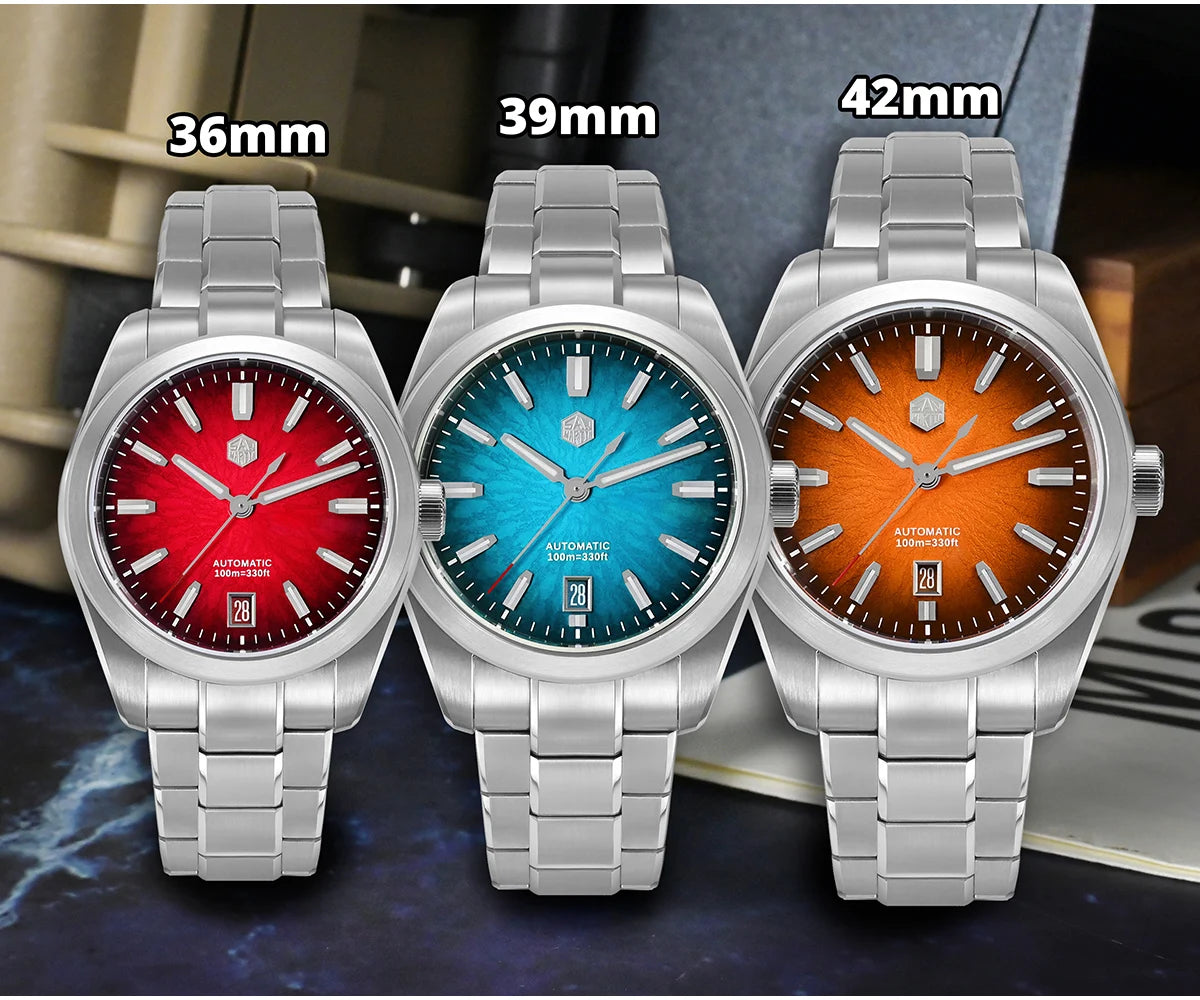 San Martin 36/39/42mm SN0144 JianZhan Gada Watch Miyota 9015 Original Design Chinese Style Dress Men Automatic Mechanical Watch