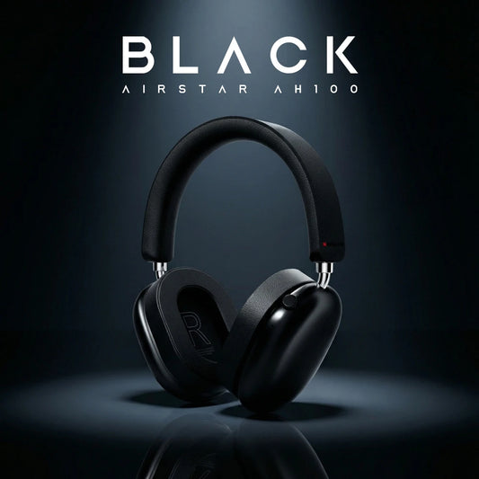 Casque supra-auriculaire Monster Airstar AH100 ANC Bluetooth 6.0 avec annulation active du bruit -45 dB, basses puissantes, sans fil/avec fil