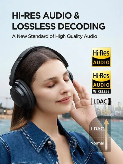 1MORE SonoFlow Pro Wireless Headphone 100H Playtime flash-sale Bluetooth Active Noise Cancelling Hi-Res Audio Clear Call