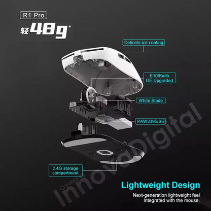 ATK VXE Dragonfly R1 Pro MAX Mouse Gaming Wireless PAW3395 R1 SE Plus Mouse FPS eSports Personalizzato Ricaricabile Leggero