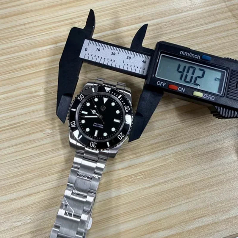 Watchdives WD1680Q V2 Men Watch VH31 Sweep Second Quartz Movement AR Sapphire Luminous BGW9 20Bar Waterproof Steel Wristwatches