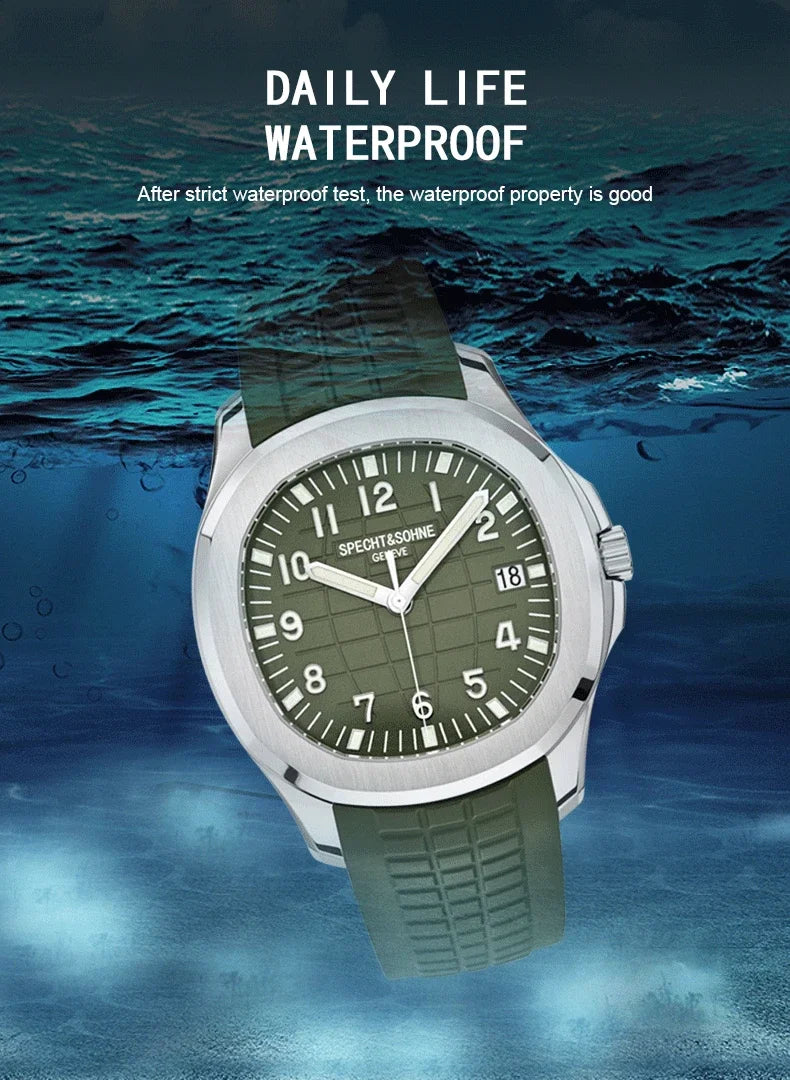 Specht&Sohne 40MM Men's Watches Mechanical Watch Japan Miyota 8215 Movt Rose Gold Stainless Steel Classic 5167 Watch Waterproof